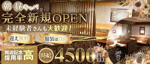 【朝・昼キャバ】響(ひびき)【公式求人・体入情報】(錦糸町昼キャバ・朝キャバ)の求人・体験入店情報