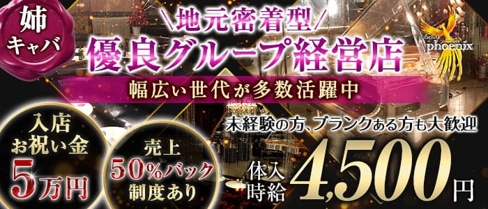 pub club phoenix(フェニックス)【公式体入・求人情報】(相模原姉キャバ・半熟キャバ)の求人・体験入店情報
