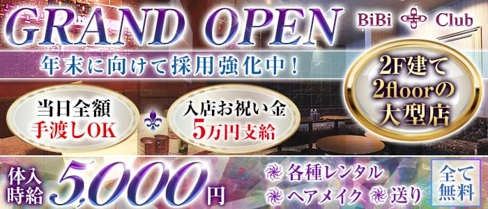 BiBi Club(ビビクラブ)【公式求人・体入情報】(高崎キャバクラ)の求人・体験入店情報