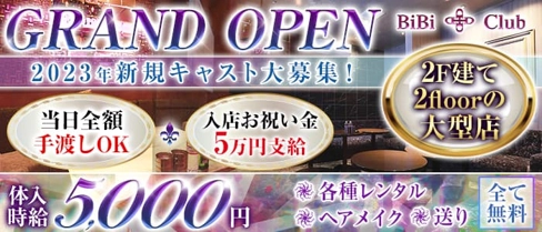 BiBi Club(ビビクラブ)【公式求人・体入情報】(高崎キャバクラ)の求人・体験入店情報