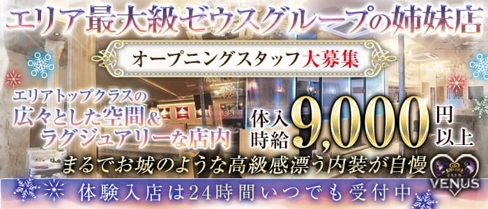 club VENUS(ヴィーナス)【公式求人・体入情報】(土浦キャバクラ)の求人・体験入店情報