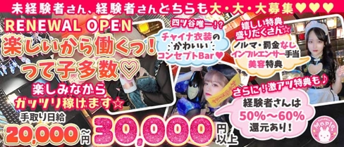 Cafe&Bar Maple(メイプル)【公式求人・体入情報】(歌舞伎町ガールズバー)の求人・体験入店情報