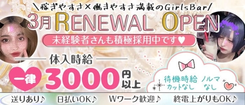 girl's cafe A-girl(アーガール)【公式求人・体入情報】(大宮ガールズバー)の求人・体験入店情報