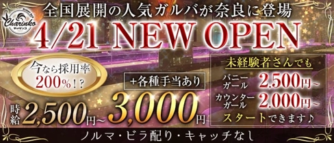 バニーバーチャリンコ 奈良【公式求人・体入情報】(奈良ガールズバー)の求人・体験入店情報
