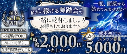 【植木】CINDERELLA (シンデレラ)【公式求人・体入情報】(植木スナック)の求人・体験入店情報