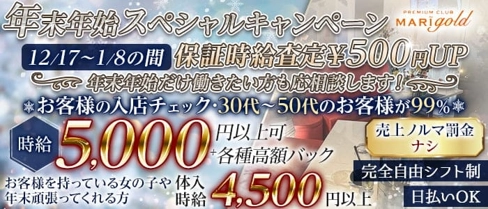 MARI GOLD(マリーゴールド)【公式求人・体入情報】(八王子キャバクラ)の求人・体験入店情報