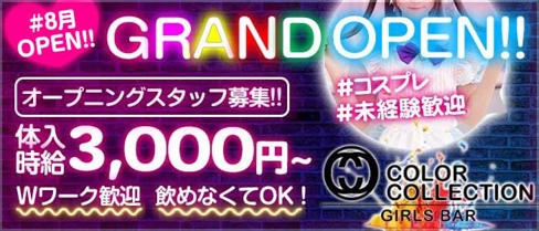 カラーコレクション【公式求人・体入情報】(天文館ガールズバー)の求人・体験入店情報