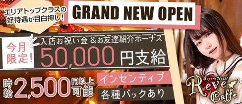 Reve Caffe(レイブカフェ)【公式求人・体入情報】(旭川ガールズバー)の求人・体験入店情報