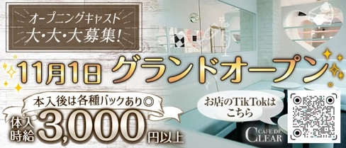 CAFE DE CLEAR(カフェドクリア)【公式求人・体入情報】(錦ガールズバー)の求人・体験入店情報