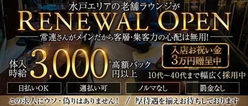 Regina(レジーナ)【公式求人・体入情報】(水戸ラウンジ)の求人・体験入店情報
