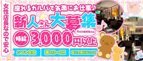 Girlsbar SARA(サラ)【公式求人・体入情報】(歌舞伎町ガールズバー)の求人・体験入店情報
