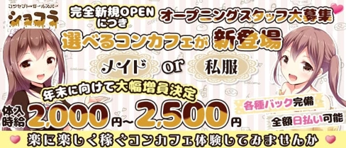 ショコラ【公式求人・体入情報】(所沢ガールズバー)の求人・体験入店情報