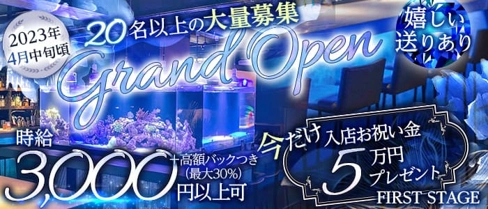 FIRST STAGE(ファーストステージ)【公式求人・体入情報】(北新地ガールズバー)の求人・体験入店情報