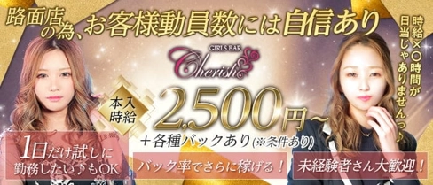 Cherish(チェリッシュ)【公式求人・体入情報】(二日市ガールズバー)の求人・体験入店情報