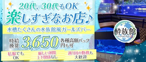 酔族館(すいぞくかん)【公式求人・体入情報】(高崎ガールズバー)の求人・体験入店情報