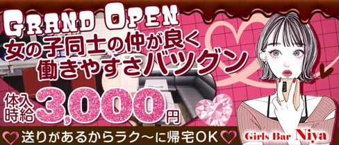 Girls Bar Niya(ニヤ)【公式求人・体入情報】(大宮ガールズバー)の求人・体験入店情報