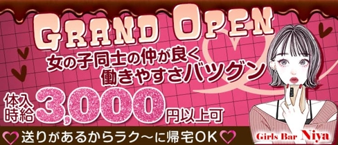 Girls Bar Niya(ニヤ)【公式求人・体入情報】(大宮ガールズバー)の求人・体験入店情報
