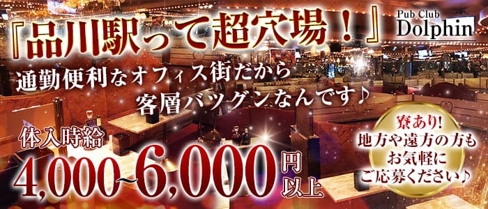 PUB CLUB Dolphin(ドルフィン)【公式求人・体入情報】(品川キャバクラ)の求人・体験入店情報