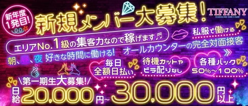 【朝・昼・夜】TIFFANY(ティファニー)【公式求人・体入情報】(錦糸町ガールズバー)の求人・体験入店情報