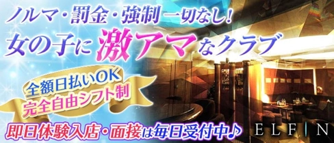 CLUB ELFIN(エルフィン)【公式求人・体入情報】(歌舞伎町クラブ)の求人・体験入店情報