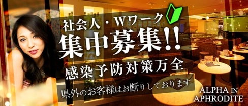 ALPHA IN APHRODITE(アフロディーテ)【公式求人・体入情報】(殿町キャバクラ)の求人・体験入店情報
