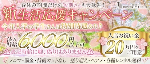 Beverly Hills(ビバリーヒルズ)【公式求人・体入情報】(川越キャバクラ)の求人・体験入店情報