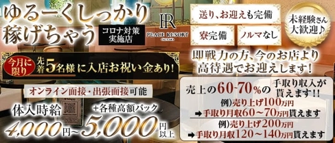 PEACE RESORT(ピースリゾート)【公式求人・体入情報】(松山(沖縄)キャバクラ)の求人・体験入店情報
