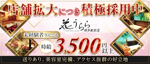 花うらら【公式求人・体入情報】(博多キャバクラ)の求人・体験入店情報